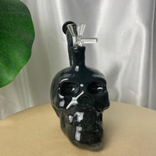 Load image into Gallery viewer, Glossy Black Skull Bong
