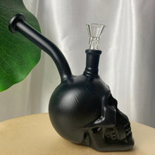 Load image into Gallery viewer, Matte Black Skull Bong
