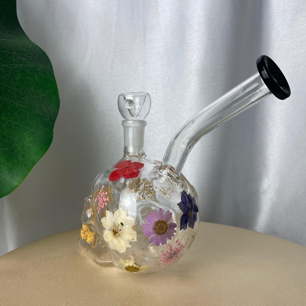 Multi Flora Skull Bong