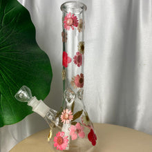 Load image into Gallery viewer, Pink Flora Leaf Bong
