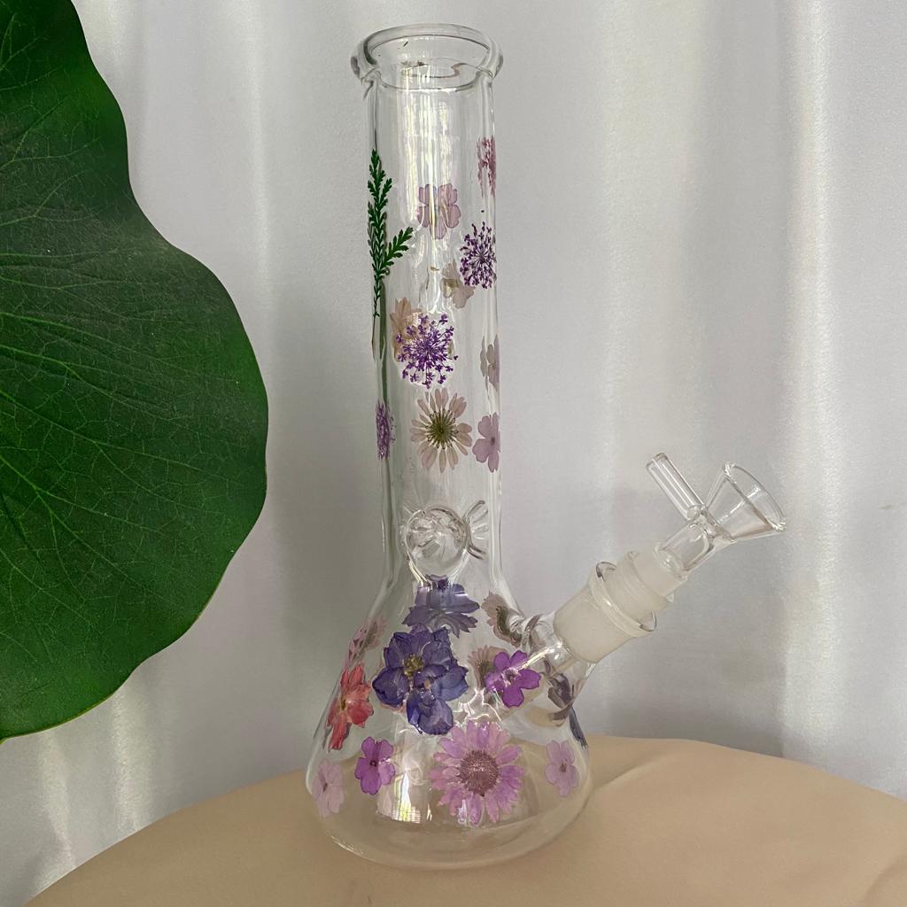 Purple Flora Bong