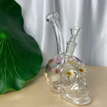 Load image into Gallery viewer, Skull Flora Purple Bong
