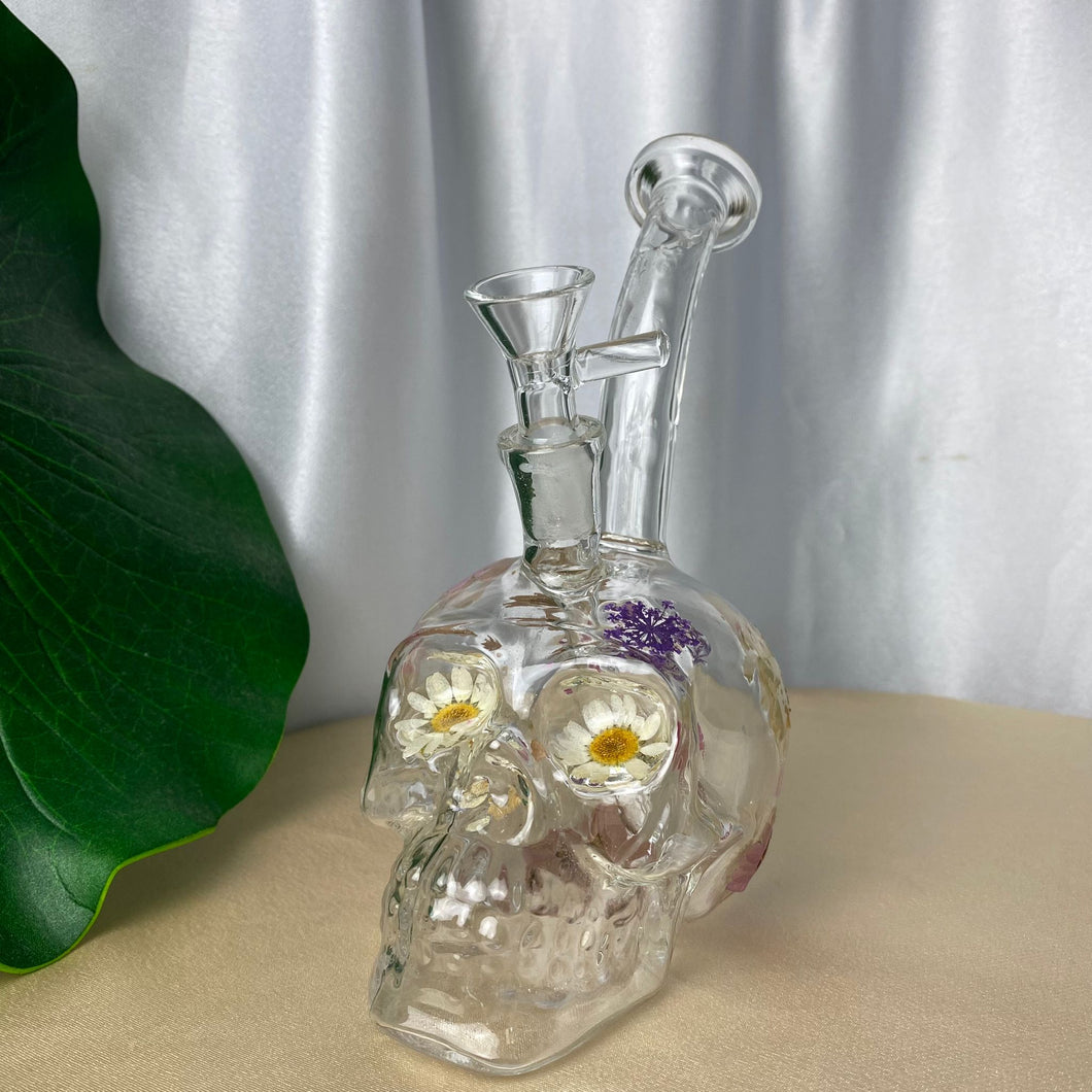 Skull Flora Purple Bong